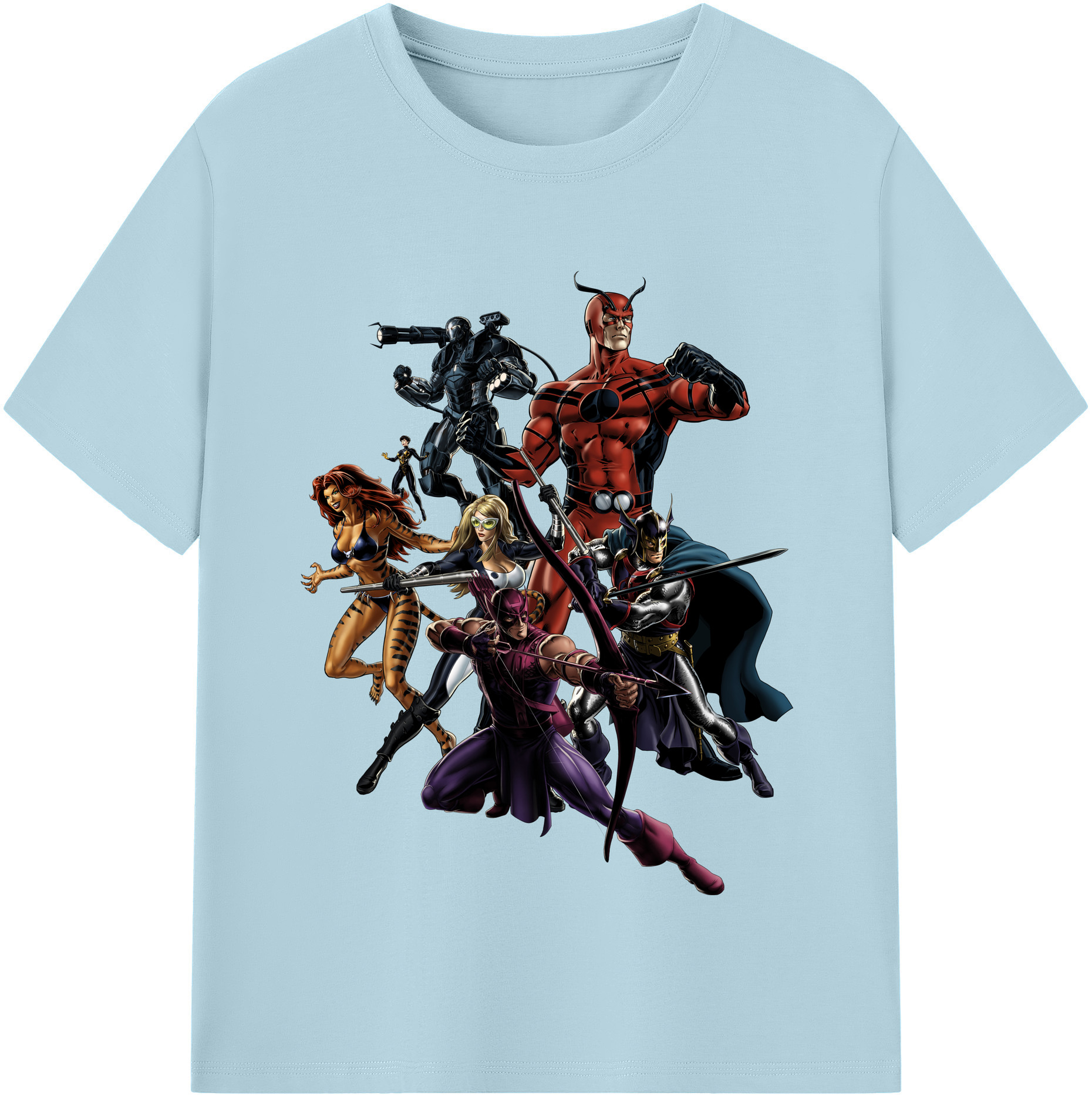 （画像用） アベンジャーズ The Avengers 綿100％半袖Tシャツ（フロントプリント）